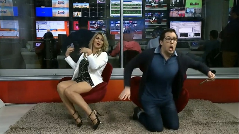 Tombo ao vivo na TV Arapuan, afiliada da RedeTV!