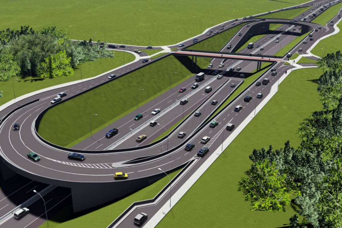 Amor de Mãe: Um viaduto que corta a cidade cenográfica