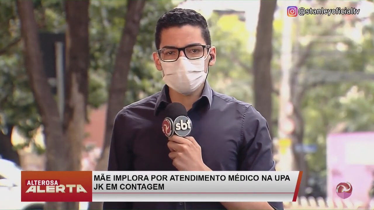 Repórter chora ao vivo no SBT com desespero de mãe em hospital