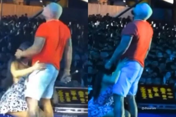 Naldo e Moranguinho simulam sexo em cima do palco e são criticados: “Sem necessidade disso”