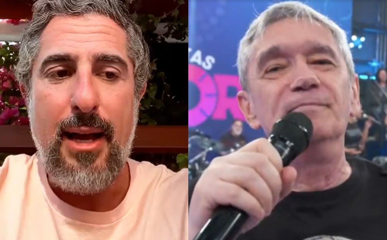 Marcos Mion e Serginho Groisman se estranham nos bastidores da TV Globo