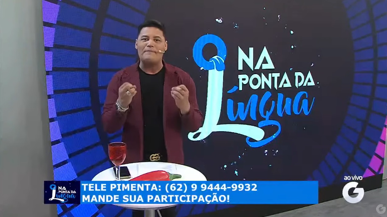 “Na Ponta da Língua” com Gui Artístico é sucesso na TV Goiânia