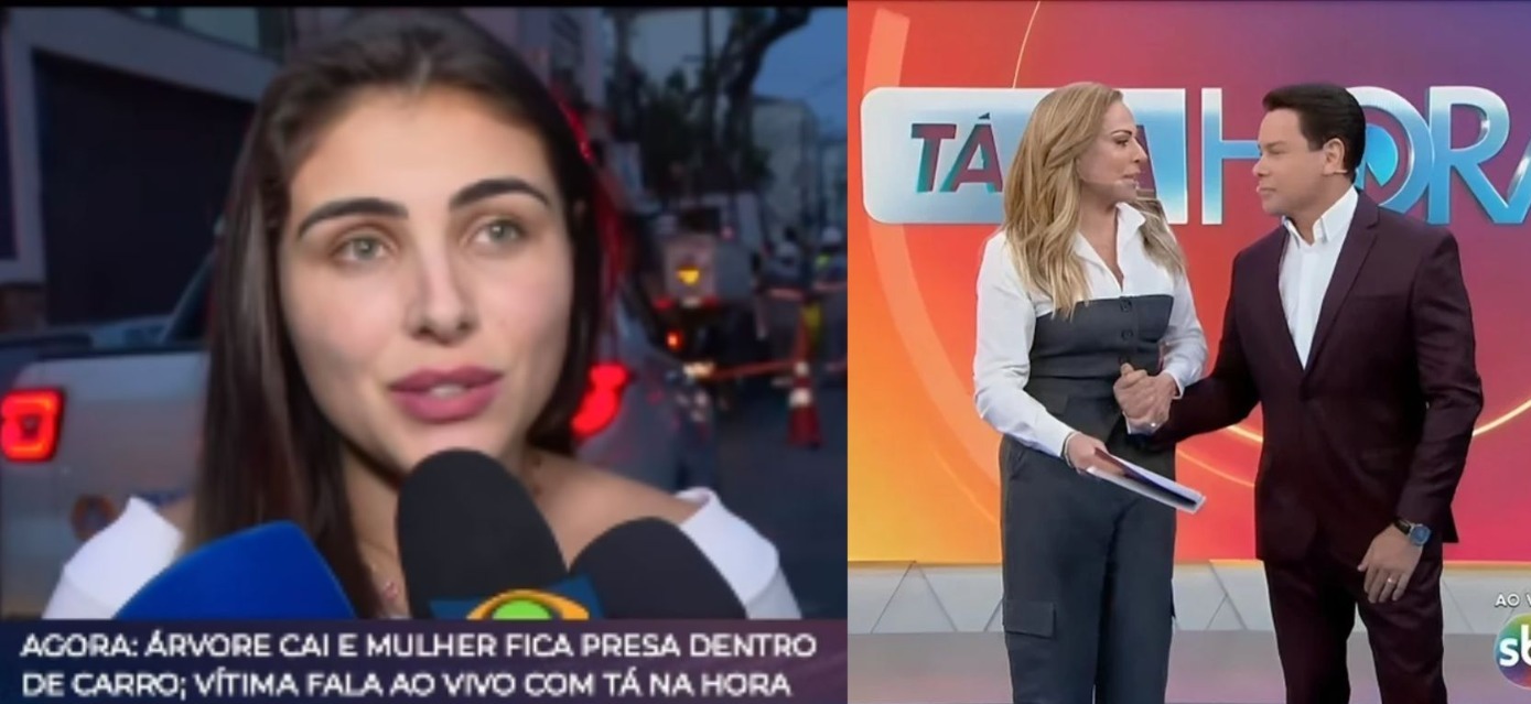 Briga de microfones em entrevista no SBT causa desconforto e internautas apontam falta de ética