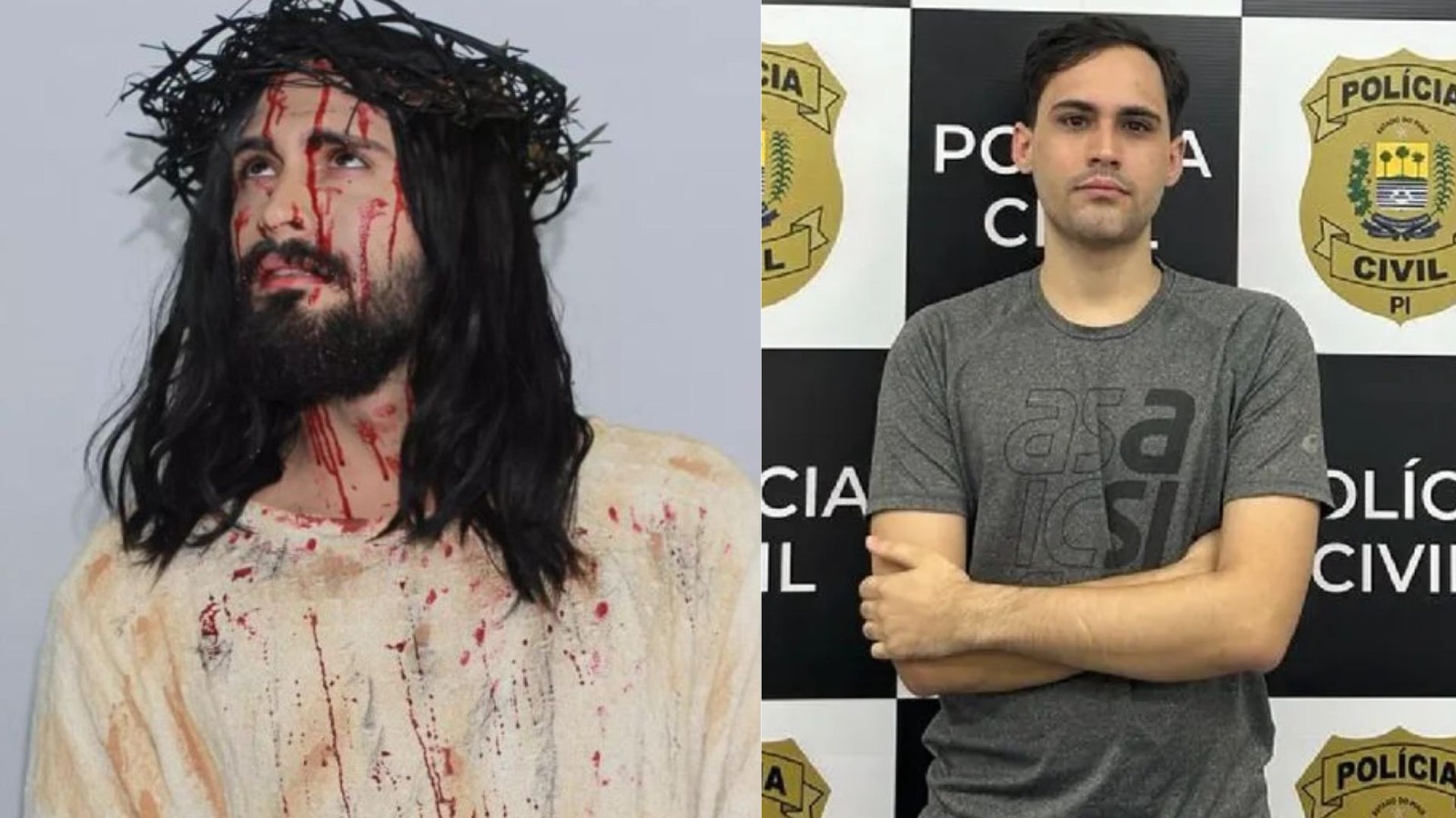 Ator que interpretou Jesus sai da cadeia e alega que foi esfaqueado