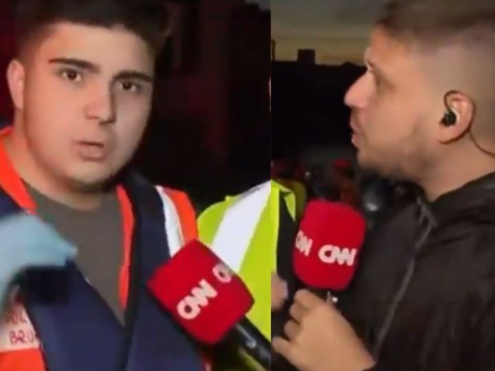 Socorrista tem atitude inusitada e é repreendido por repórter da CNN Brasil