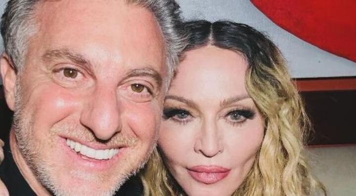 Madonna curte festa de Luciano Huck até às 4h da manhã