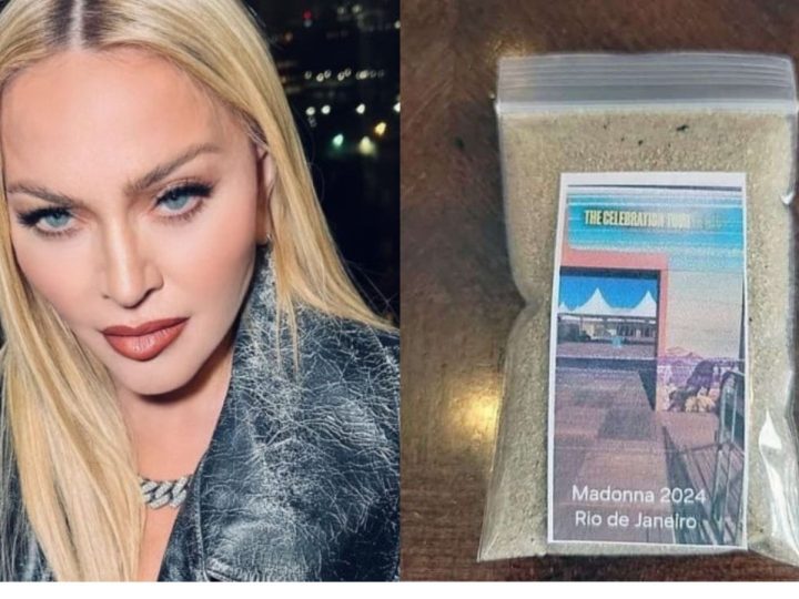 Areia da praia onde Madonna fez show, no Rio, é vendida para fãs como recordação; saiba o valor