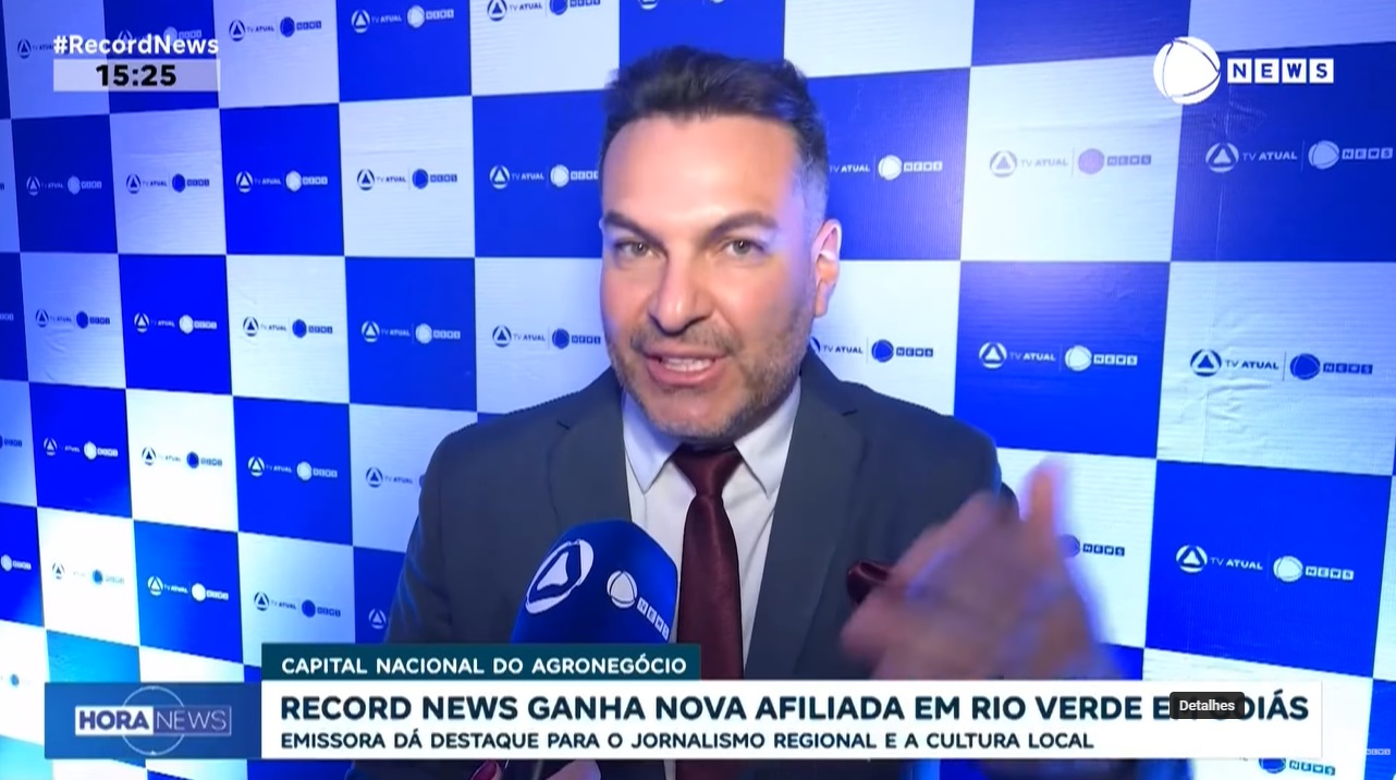 Record News ganha afiliada na cidade de Rio Verde (Goiás)