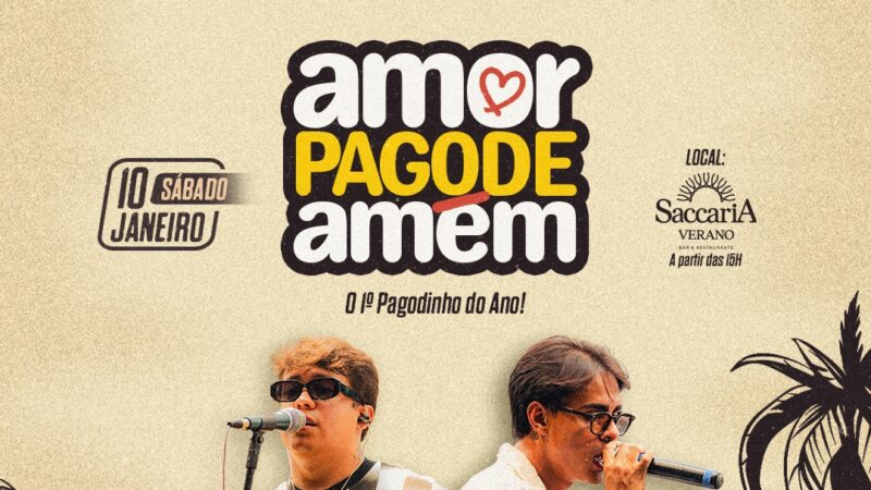 O primeiro pagodinho do ano chega para abrir 2026 em Goiânia