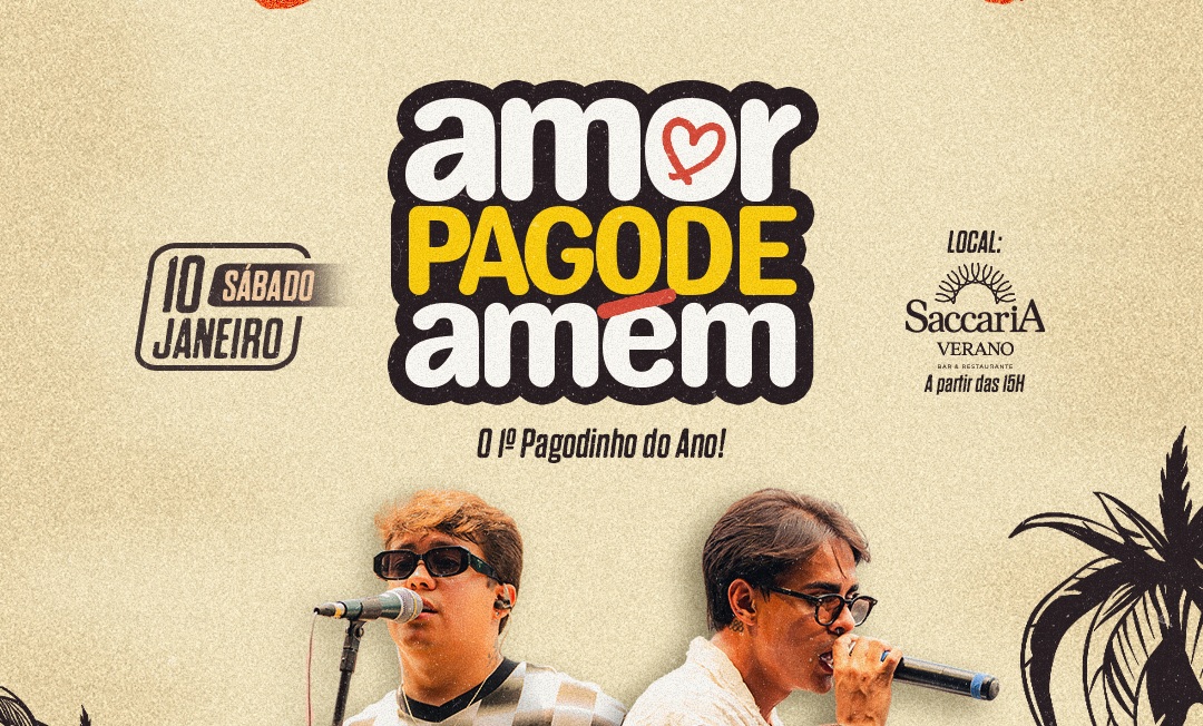 O primeiro pagodinho do ano chega para abrir 2026 em Goiânia