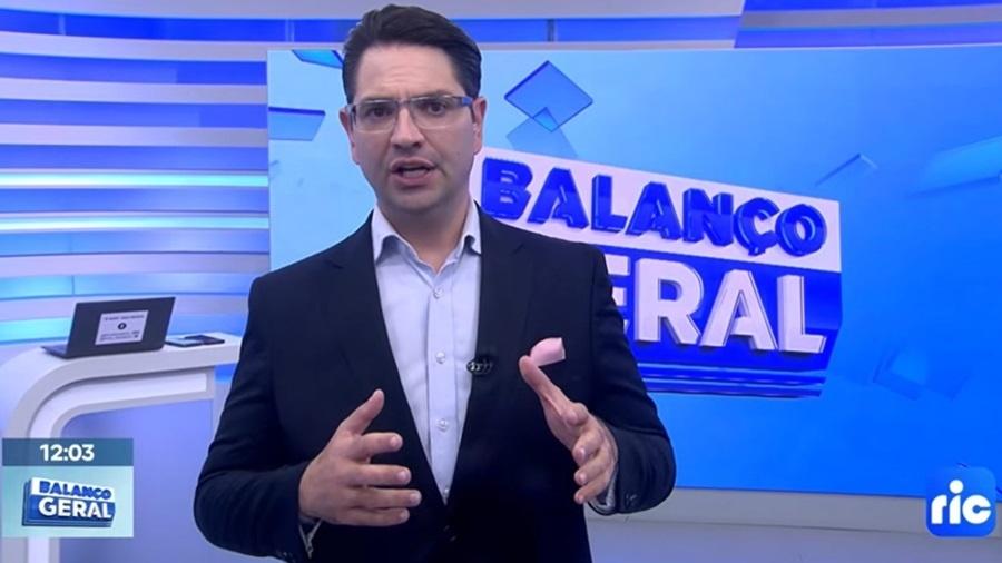 Guilherme Rivaroli pede desculpas ao público do “Balanço Geral Curitiba”