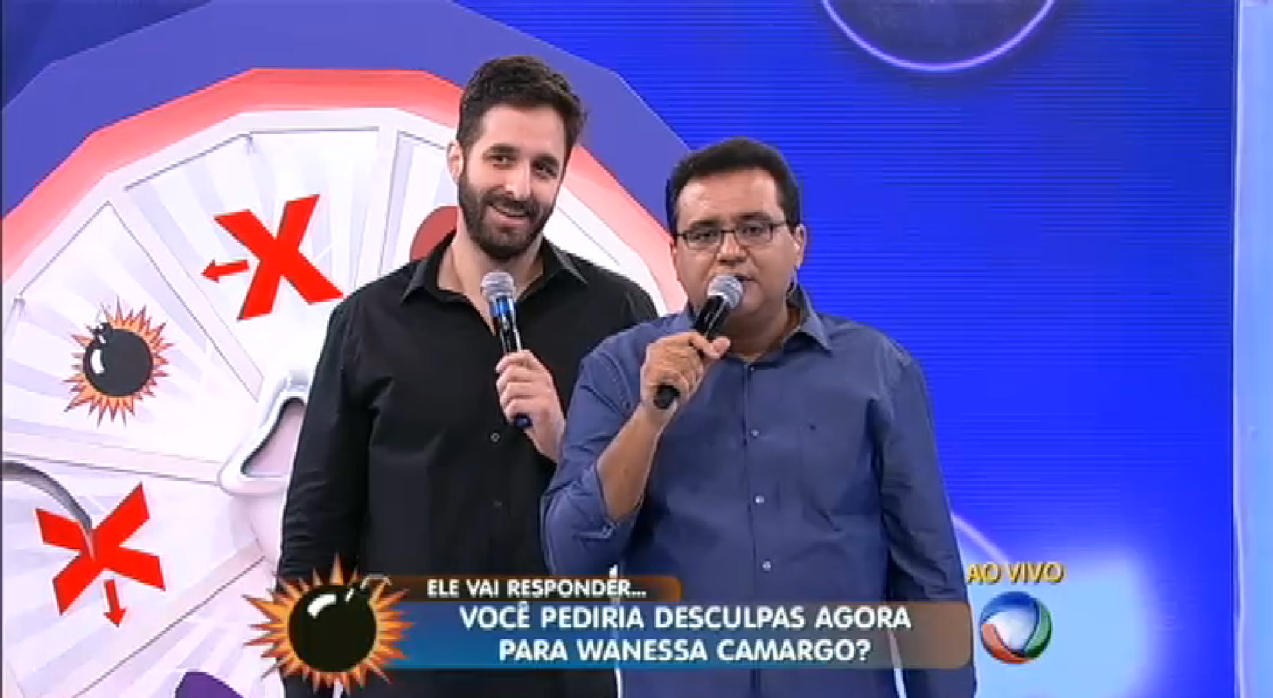 Rafinha Bastos reclamou de exposição da família no ‘Domingo Show’