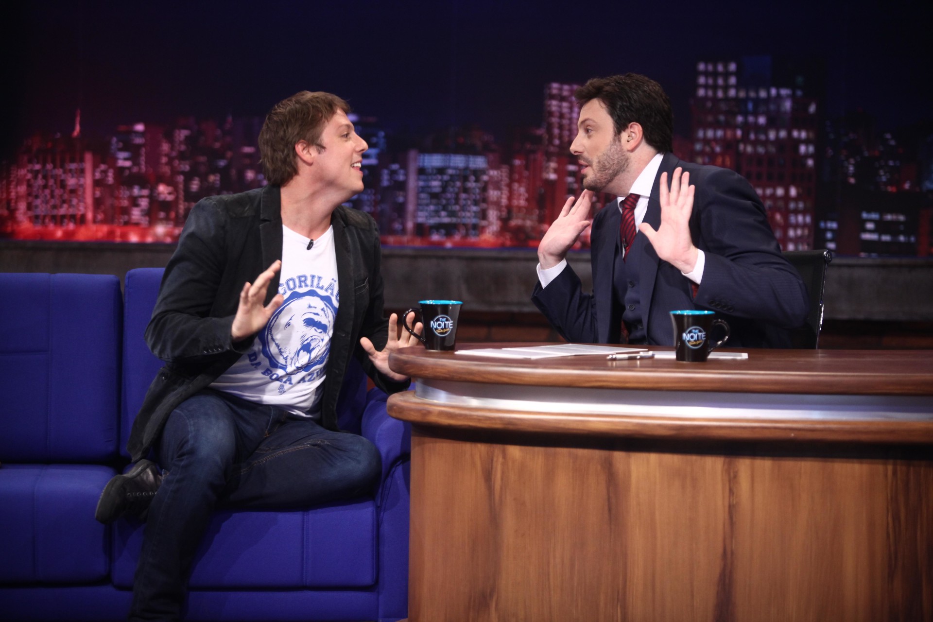 Danilo Gentili estreia o "The Noite", no SBT. Foto: Roberto Nemanis/SBT