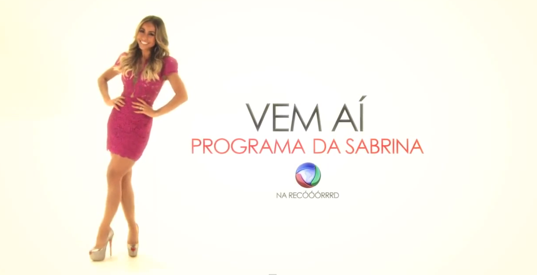 Sabrina Sato grava seu primeiro programa na Record