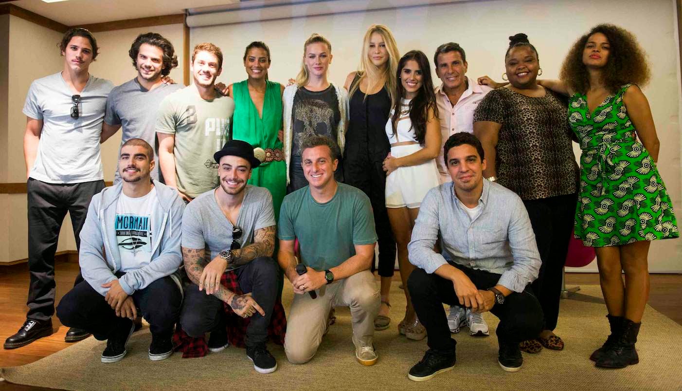 Participantes da competição "Saltibum", exibida no "Caldeirão do Huck". (Foto: Divulgação)