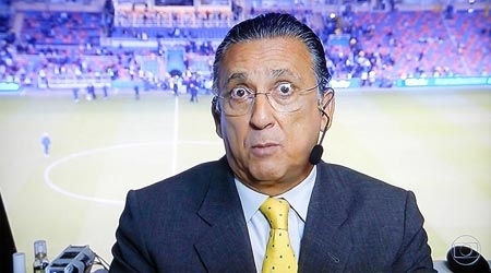 Galvão Bueno confirma desistência de aposentadoria e nega ser “Neymarzete”