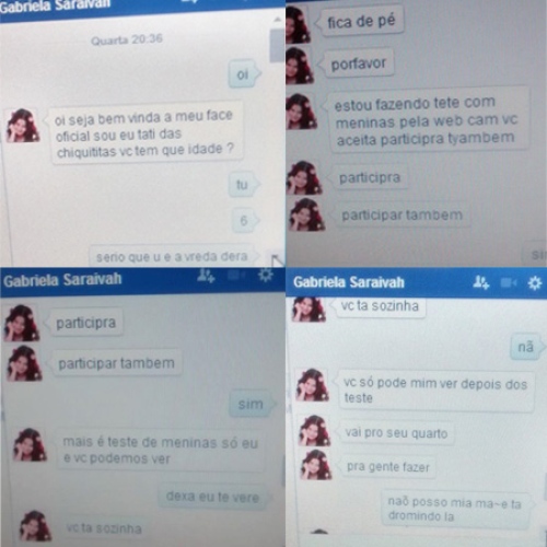 Perfil falso da atriz Gabriella Saraivah tenta aliciar menores no Facebook