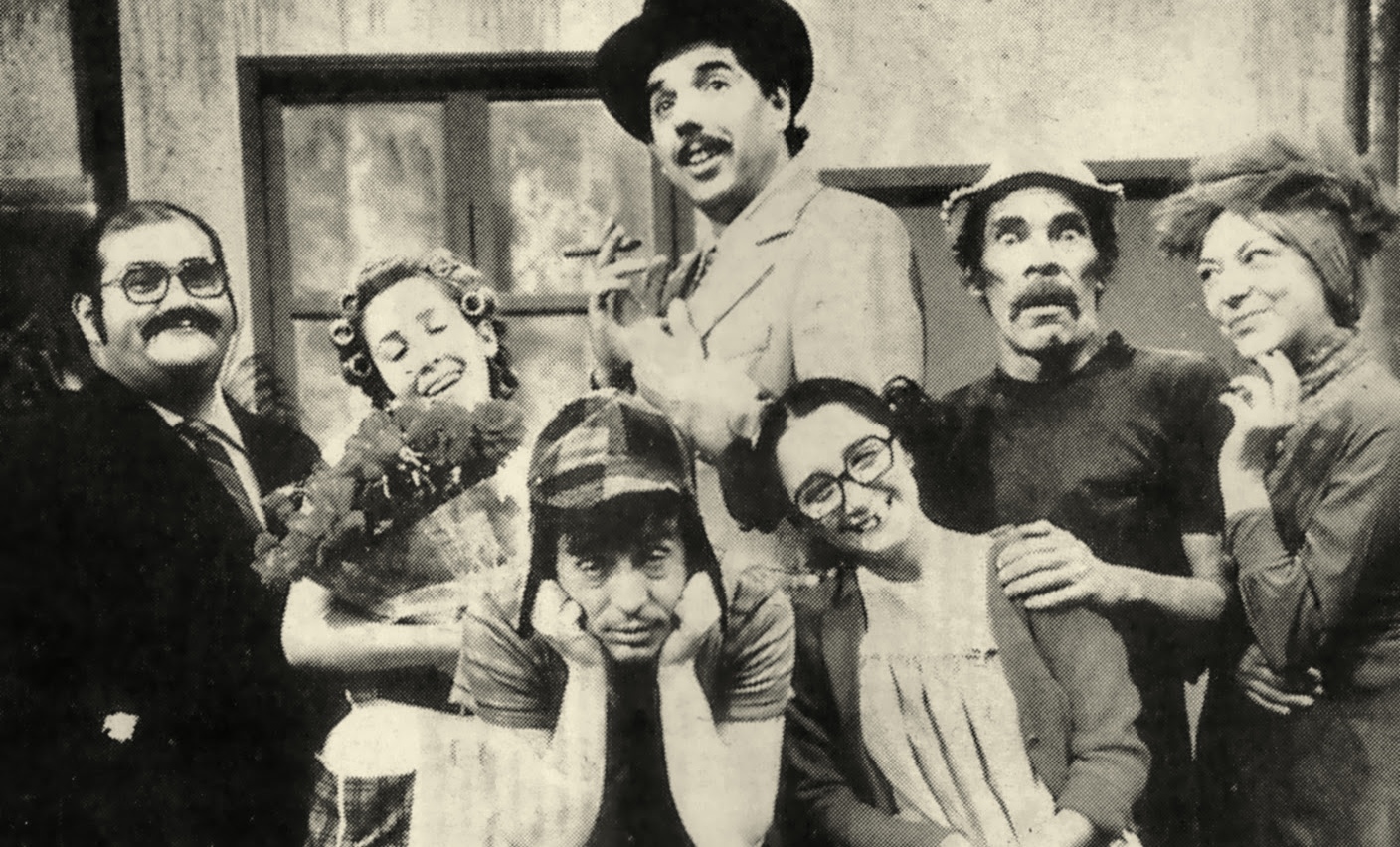 (Parte do elenco de “Chaves”, os personagens do sucesso ao longo dos 30 anos de exibição no Brasil).