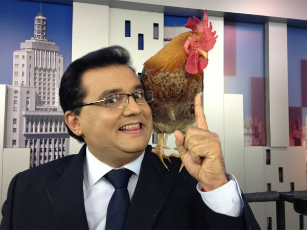 Geraldo Luís ignora Rodrigo Faro e leva bronca na Record