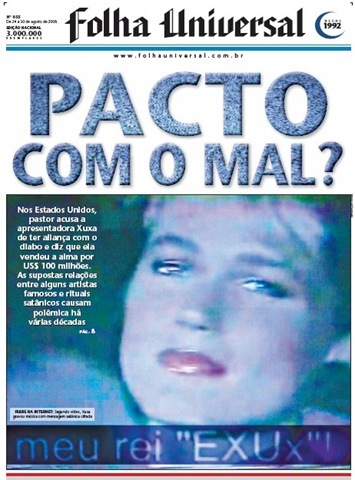 Capa da Folha Universal / Arquivo