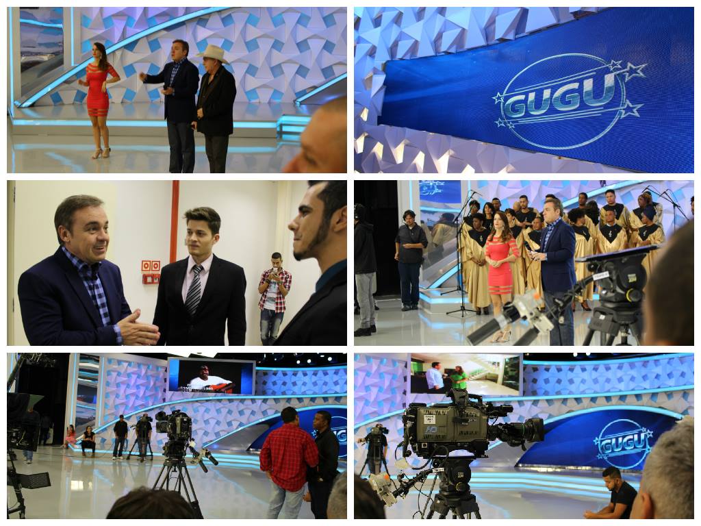 Bastidores do Programa do Gugu na GGP.