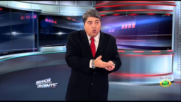 Datena critica Gugu Liberato ao vivo e diz que o apresentador adora entrevistar bandido