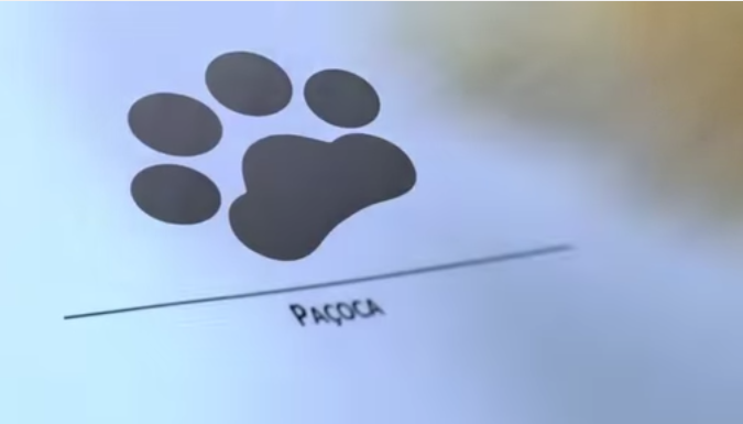 “Assinatura” do contrato do Paçoca exibida na chamada do programa “Melhor Pra Você” (Foto: Reprodução)