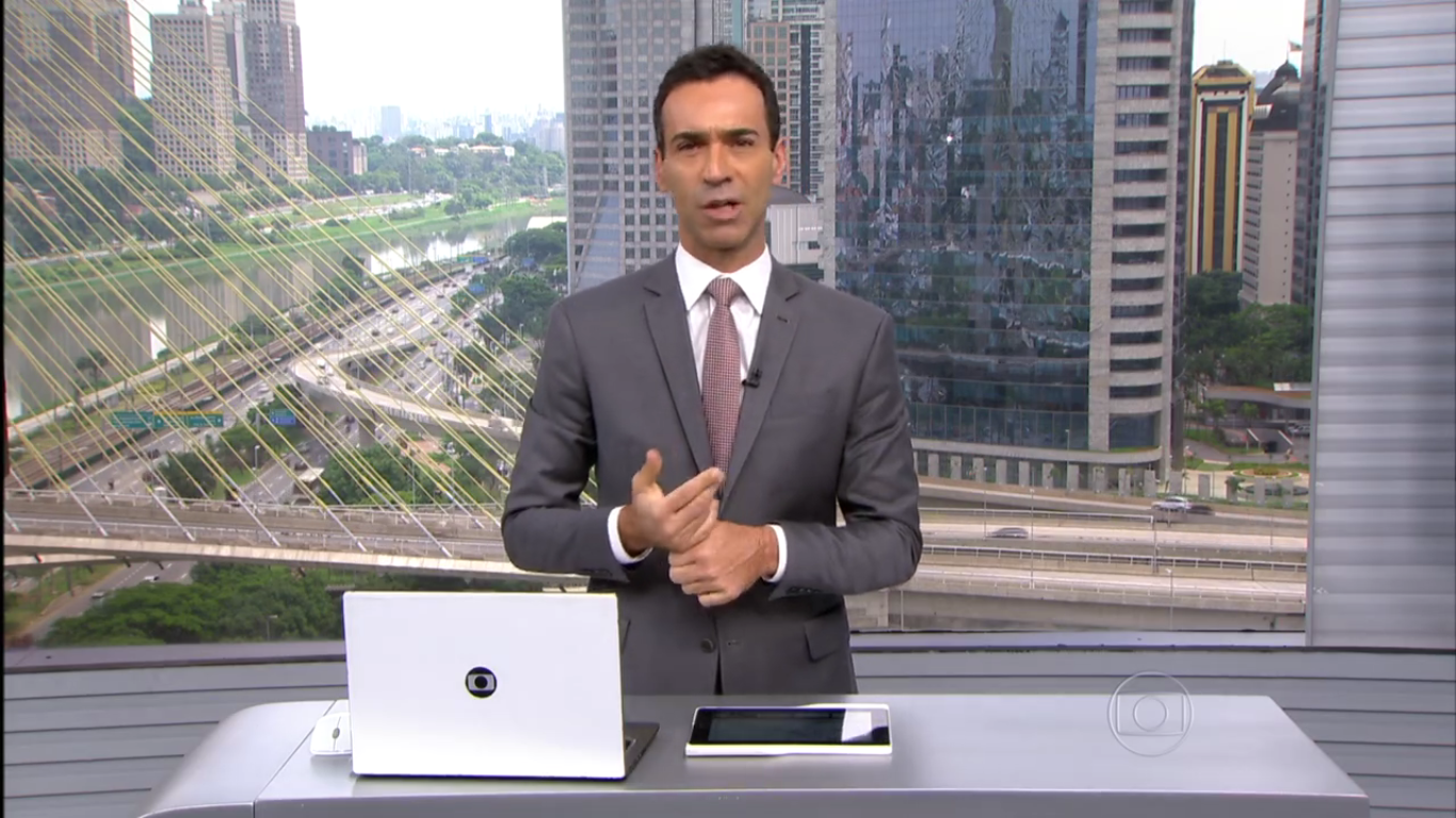 Apresentador da Globo perde o controle e faz desabafo após reportagem de roubos em São Paulo
