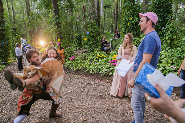 Gravações de uma cena da novela "Cúmplices de um Resgate", do SBT.