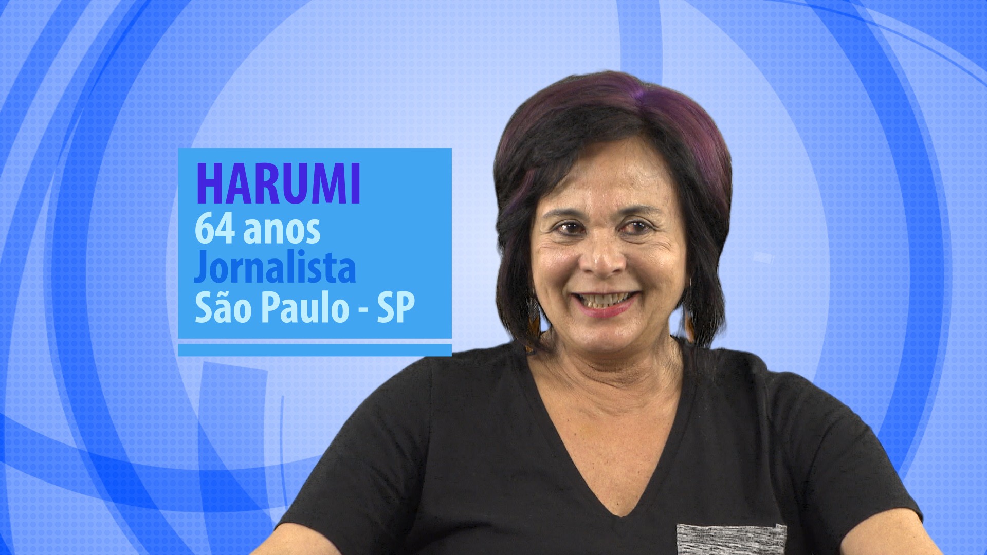 Harumi é jornalista. Foto: Divulgação/Globo