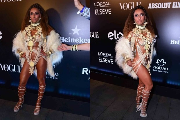 Sabrina Sato dança funk de fio dental e rouba a cena em evento