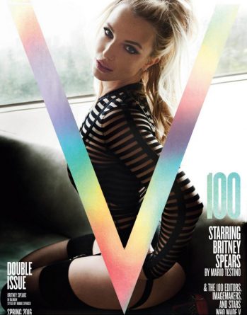 Britney Spears posa sexy em capa da centésima edição da revista “V”