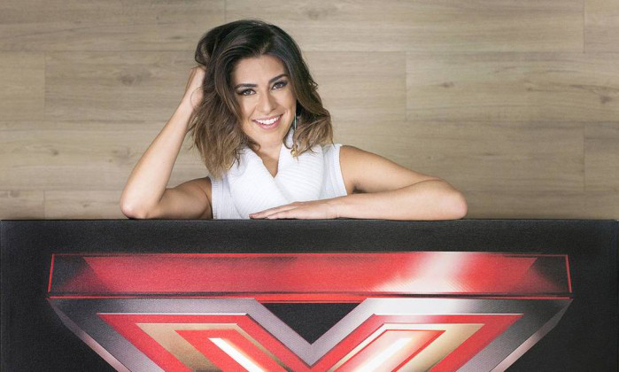 Fernanda Paes Leme grava chamadas do “X Factor” na Band