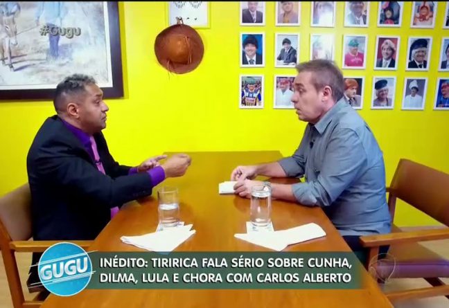Gugu bate recorde de audiência no Rio de Janeiro com entrevista de Tiririca