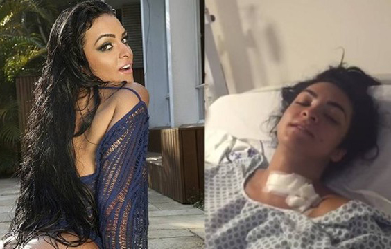 Miss Bumbum grava vídeo em hospital e diz que ficou paraplégica