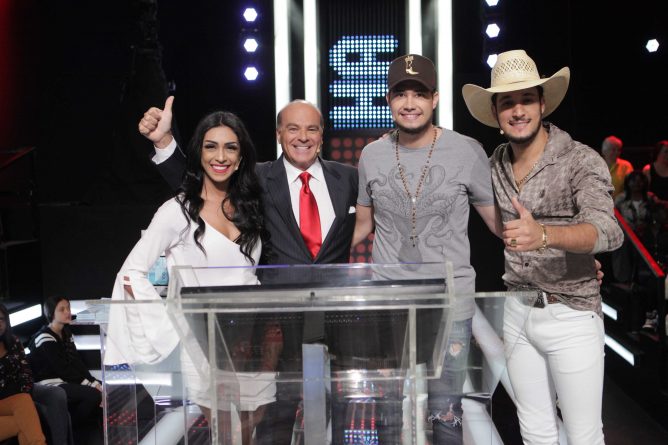 Amanda Djehdian e Bruno e Barretto participam do “Mega Senha”