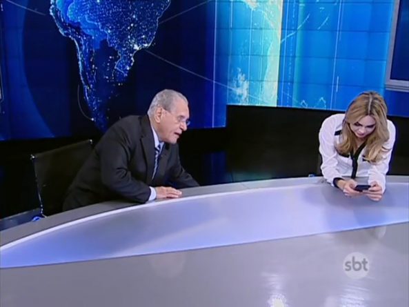 SBT vaza estúdio do “SBT Brasil” durante exibição de “Chaves”