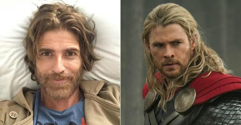 Novo visual de Reynaldo Gianecchini faz criança chamá-lo de Thor; confira