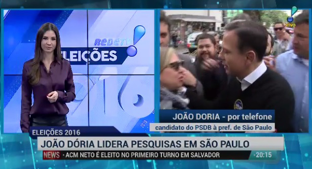 RedeTV! exibe primeira entrevista de João Doria na TV e registra bons índices de audiência