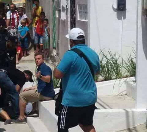 Mulher tenta se matar na frente do apresentador Luciano Huck