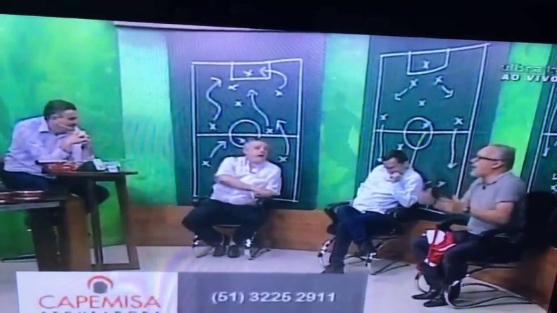 Dirigente do Internacional agride comentarista durante programa ao vivo