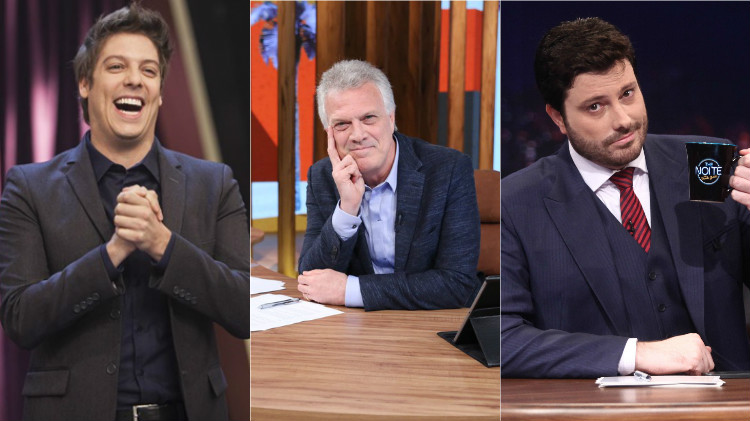 Em conversa por telefone, Fábio Porchat pede para Pedro Bial tirar audiência de Danilo Gentili