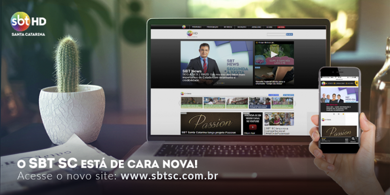 SBT Santa Catarina lança novo site integrado à plataforma nacional