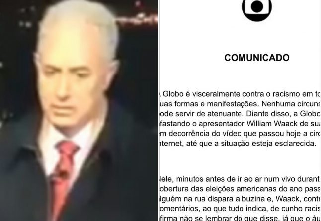 “Coisa de branco”? O comentário de William Waack nos bastidores do “Jornal da Globo” e outros episódios polêmicos em nossa TV – Globo emite comunicado e afasta apresentador