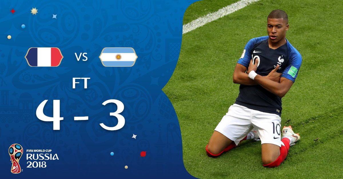 Confira a audiência da partida entre França x Argentina pela “Copa do Mundo – Rússia 2018”