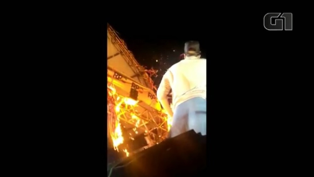 Incêndio em show de Luan Santana assusta o público