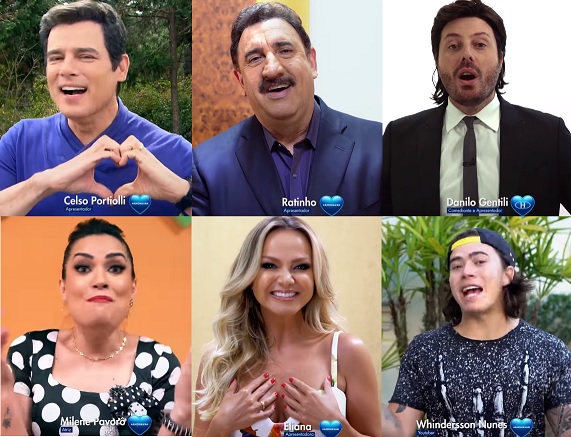 Celso Portiolli, Danilo Gentili, Ratinho, Eliana e Milene Pavorô registram 30 pontos de audiência na tela da Globo