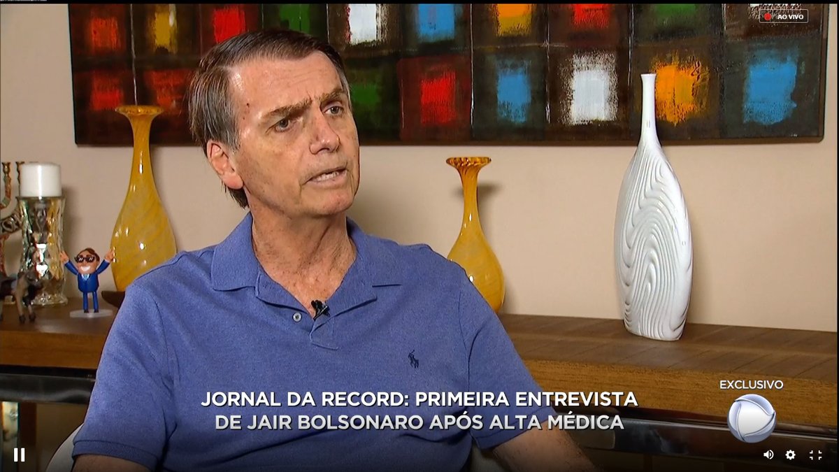 Audiência – Jornal da Record – Entrevista com Jair Bolsonaro – (04/10)
