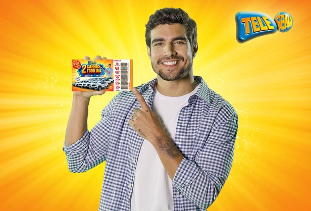 Caio Castro é o garoto propaganda da Tele Sena de Páscoa