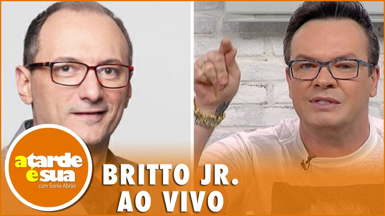 Britto Jr. e Felipeh Campos brigam, ao vivo, no programa “A Tarde é Sua”